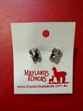 Alpaca stud earrings