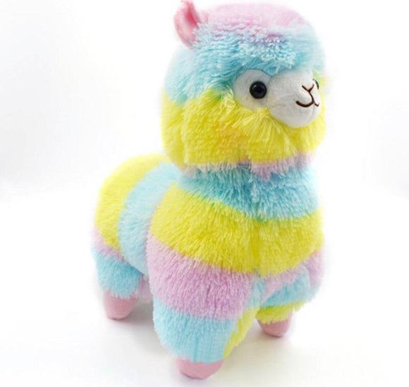 Rainbow Alpaca Plush